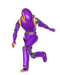 droid is running and also looking back