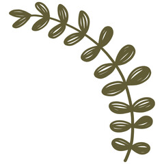 Hand drawn Abstract Botanical