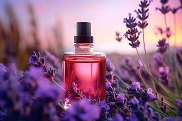 Obraz na płótnie Canvas lavender aromatic oil