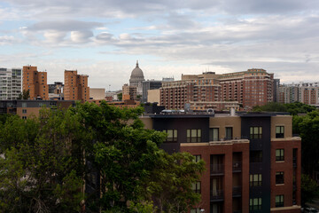 A view on MAddison Wisconsin in summer