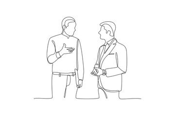 Continuous one line drawing business concepts of analytics, planning, marketing research, work communication, goal settings. Single line draw design vector graphic illustration.