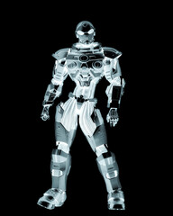 Fototapeta premium space knight is standing up