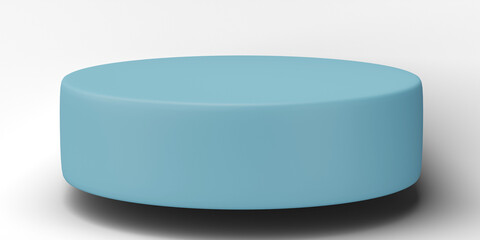 3D, cylinder podium display scene of minimal geometric platform base isolated on transparent background png file.
