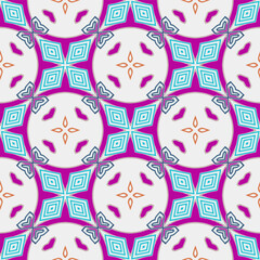 Geometric ornament in ethnic style.Seamless pattern with abstract  shapes.Repeat design for fashion, textile design,  on wall paper, wrapping paper, fabrics and home decor.