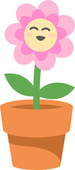 Cute Flower Character Illustration