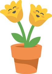 Cute Flower Character Illustration