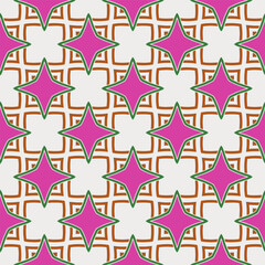 Geometric ornament in ethnic style.Seamless pattern with abstract  shapes.Repeat design for fashion, textile design,  on wall paper, wrapping paper, fabrics and home decor.