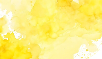 Obraz na płótnie Canvas Yellow Watercolor Abstract Background. Colorful Artistic Background
