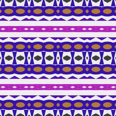 Geometric ornament in ethnic style.Seamless pattern with abstract  shapes.Repeat design for fashion, textile design,  on wall paper, wrapping paper, fabrics and home decor.