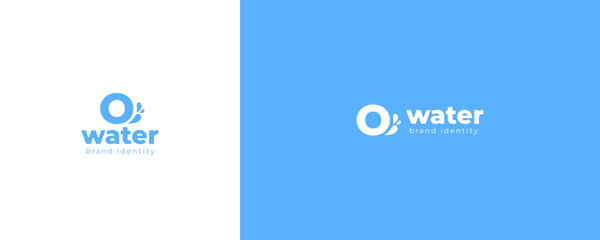 Water logo concept. Icons and signs set. Vector Illustration eps10.