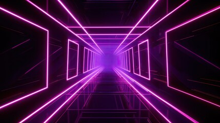Purple hall way to the future as gaming gate