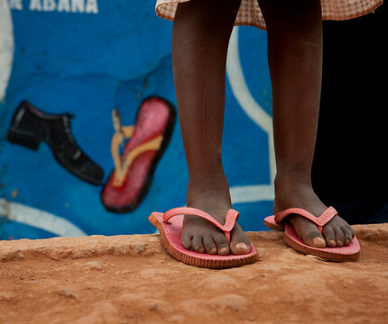 Rwandan child slippers, Kigali Province, Kigali, Rwanda
