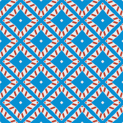 Geometric ornament in ethnic style.Seamless pattern with abstract  shapes.Repeat design for fashion, textile design,  on wall paper, wrapping paper, fabrics and home decor.