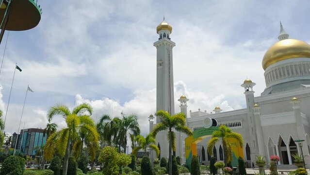 Beautiful Sultan Omar Ali Saifuddien Mosque Bandar Seri Begawan Brunei Iconic Mosque