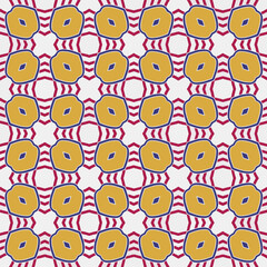 Geometric ornament in ethnic style.Seamless pattern with abstract  shapes.Repeat design for fashion, textile design,  on wall paper, wrapping paper, fabrics and home decor.