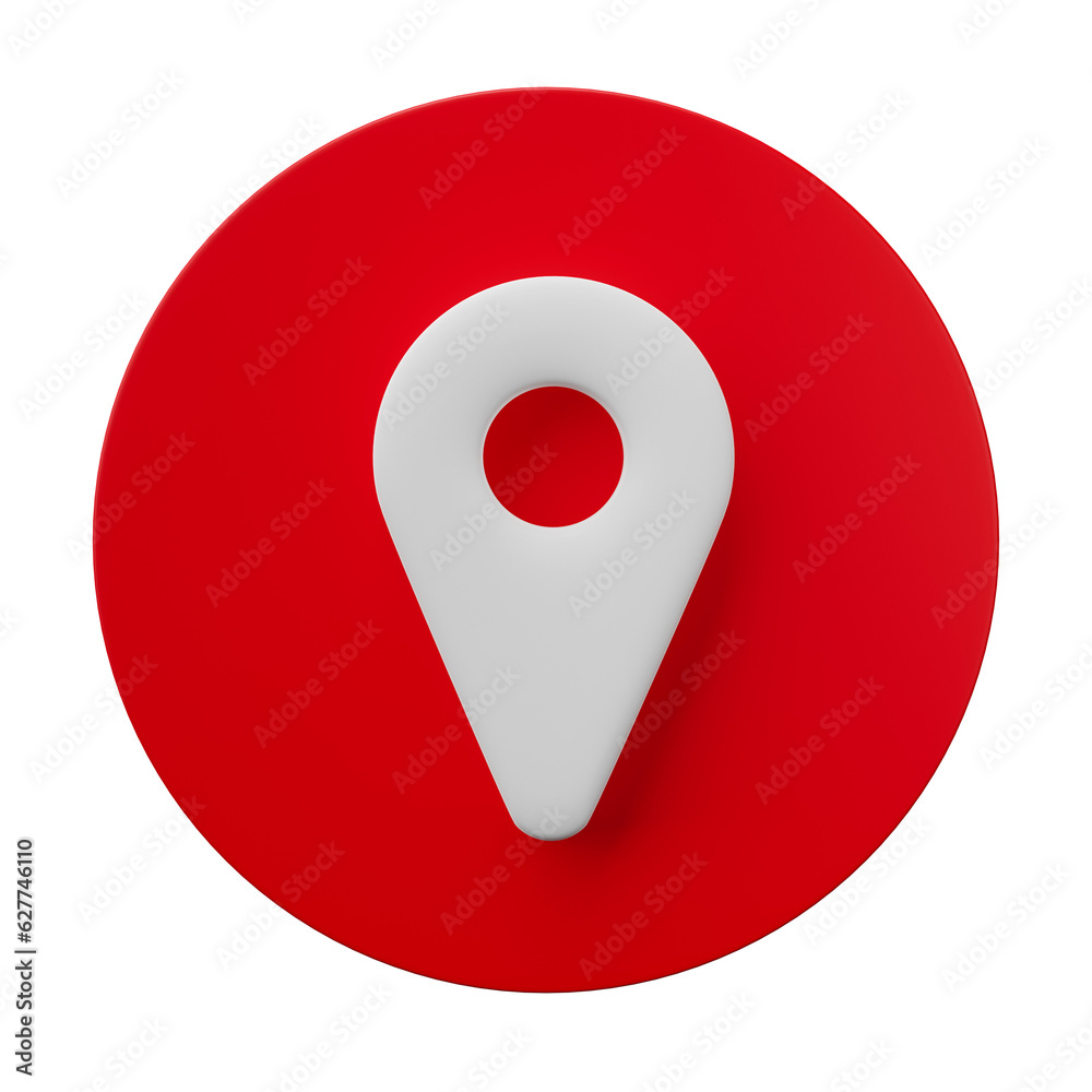 Poster 3d rendering, 3d illustration. location map pin gps pointer markers. map pointer isolated on transpa