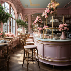 Elegant patisserie fine bakery chic pastel
