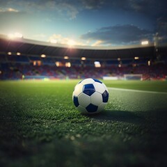 Fototapeta premium Soccerball at the stadium