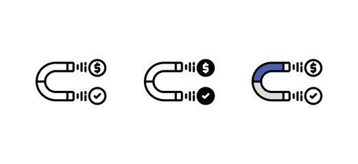 Fototapeta premium acquisition icon design with white background stock illustration