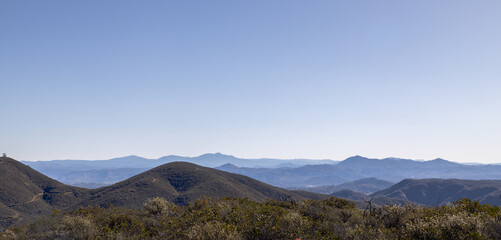 Scenic Mountain View from Double Peak Park, San Diego, San Marcos, California