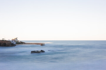 Naklejka premium Long Exposure Pacific Ocean La Jolla San Diego California Coast