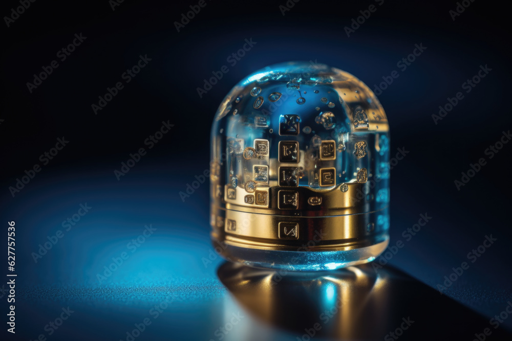 Poster digital padlock. cyber security technology network data protection technology virtual dashboard.onli