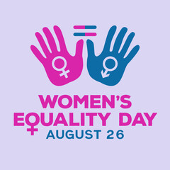women's equality day design vector illustration 26th of august