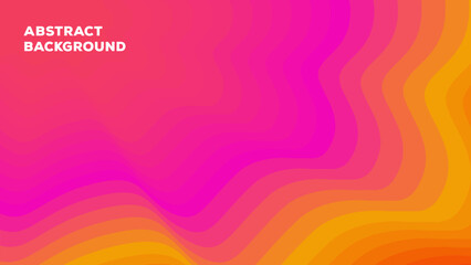 beautiful abstract wave digital marketing background with orange and purple color