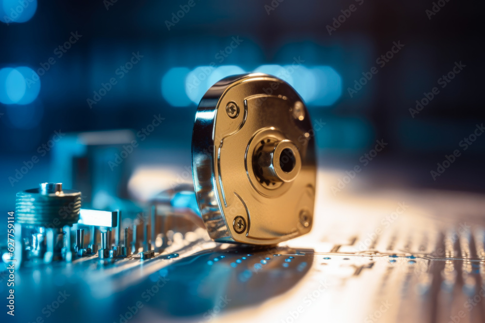 Poster digital padlock. cyber security technology network data protection technology virtual dashboard.onli