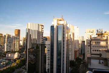 Sao PAULO, BRAZIL - May 26, 2023 : high-rise buildings in the city center