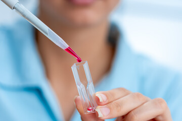 Differential Scanning Calorimetry (DSC): Use the cuvette to hold the s