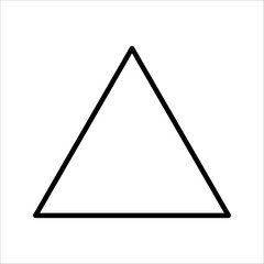 Triangle icon vector symbol sign