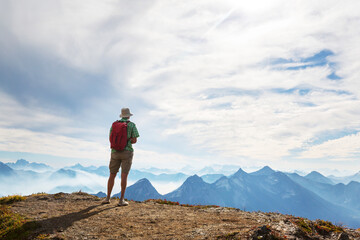 Hike in mountains