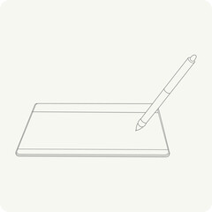 Electronic art, drawing pen tablet, pad, vector, line art, jpeg