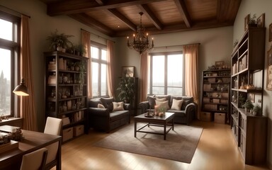 interior of a apartment, generative ai