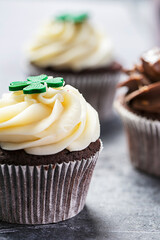 colorfull cupcake close up photo