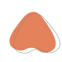 Aesthetic Blob Element with Line