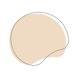 Aesthetic Blob Element with Line