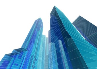 Naklejka premium modern office buildings