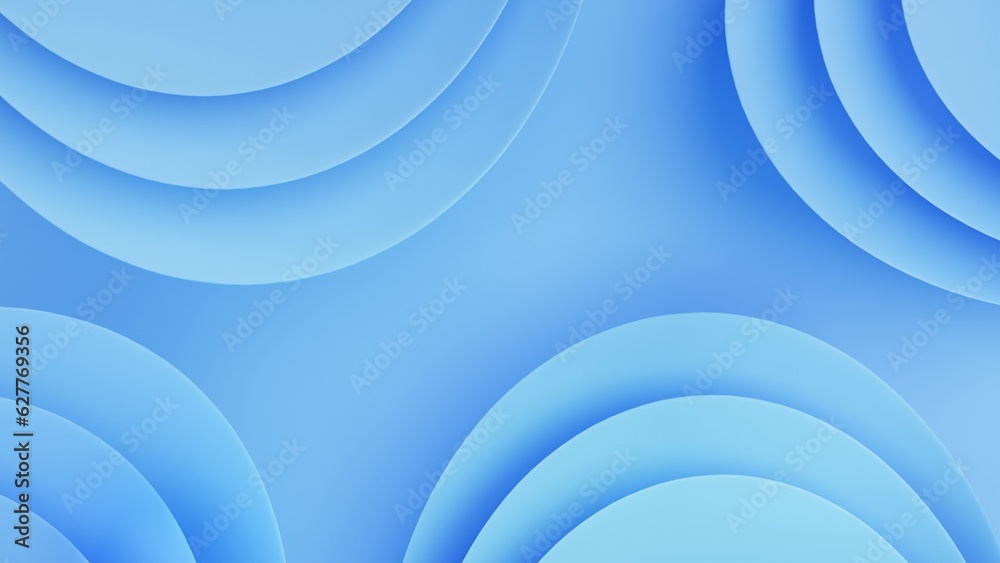 Poster light blue abstract circle layer pattern background