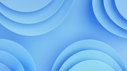 Light blue abstract circle layer pattern background