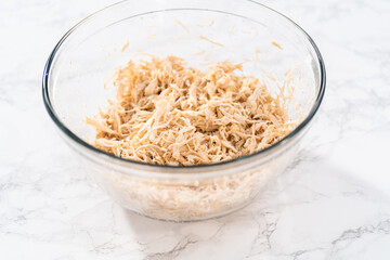 Shredded chicken