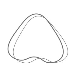 Aesthetic Blob with Double Line Element 