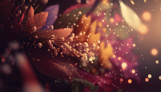 eye catching fresh and romantic wedding flower backdrop generative ai
