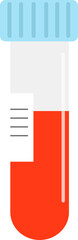 Blood test tube illustration