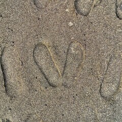 footprint on the sand