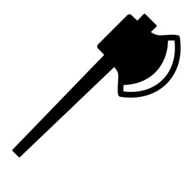 シンプルな斧のシルエットアイコン