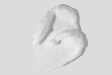 Foam swatch on white background