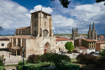 Fototapeta na wymiar View of the St. Stephen's Church, Burgos