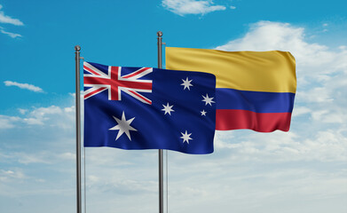 Colombia and Australia flag